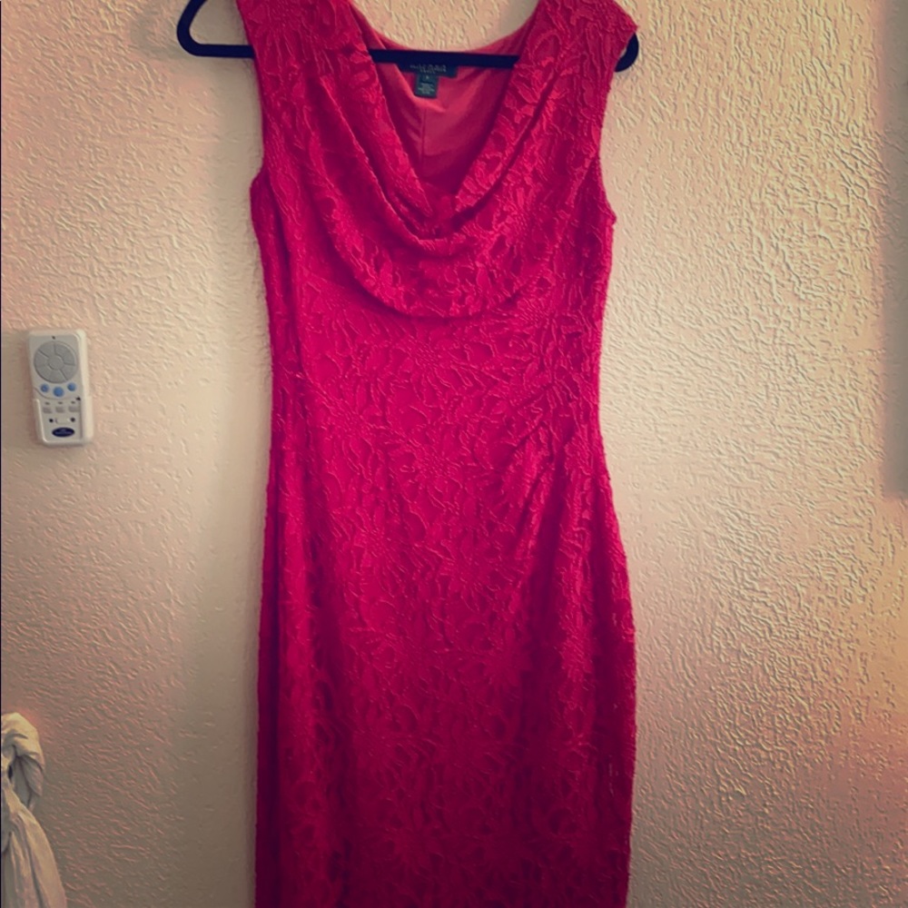 Pink lace dress